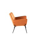 Poltrona 70x71,5xH79 cm in Velluto Gin Caramello e Nero