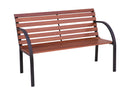 Panca da Giardino in Legno e Metallo 122x67x72cm Vorghini Piccadilly