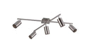 Plafoniera da Interno  GU10 in Metallo Nickel Opaco