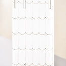 Calendario dell'Avvento  39x9x42 cm 24 Cassetti Villaggio di Natale con Alberi e Luci Bianco