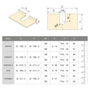 Salva Sifone per Cassetti Del Bagno Curvo Plastica Bianco 10 Pezzi Emuca