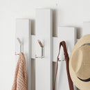 Appendiabiti a muro 64x81 cm Wave bianco 8 ganci Bianco