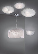 Applique da Interno  E27 in Vetro Bianco