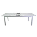 Tavolo Allungabile da Giardino 150/210x89xh75 cm in Alluminio Monterey Bianco