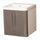 Meuble Lavabo Suspendu 50,5x50,5x56 cm 2 Portes Montegrappa Novella Dipiù Anthracite