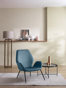 Poltrona da Salotto o da Camera Brandy 73x68x85 cm in Velluto Blu