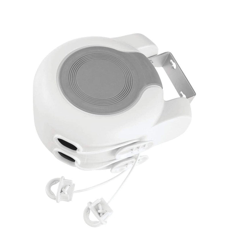 Stendibiancheria Salvaspazio Estendibile Max 15 m Bianco e Grigio