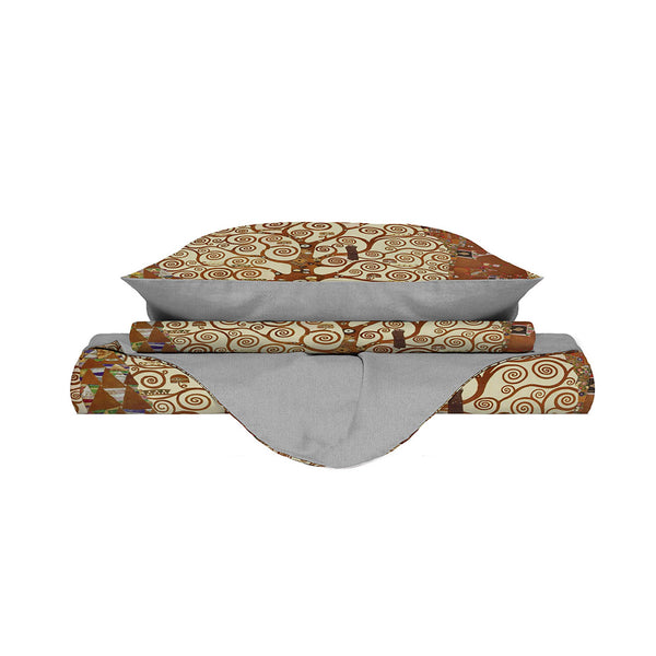 Housse de couette double avec impression sur le sac et les taies d'oreiller acquista