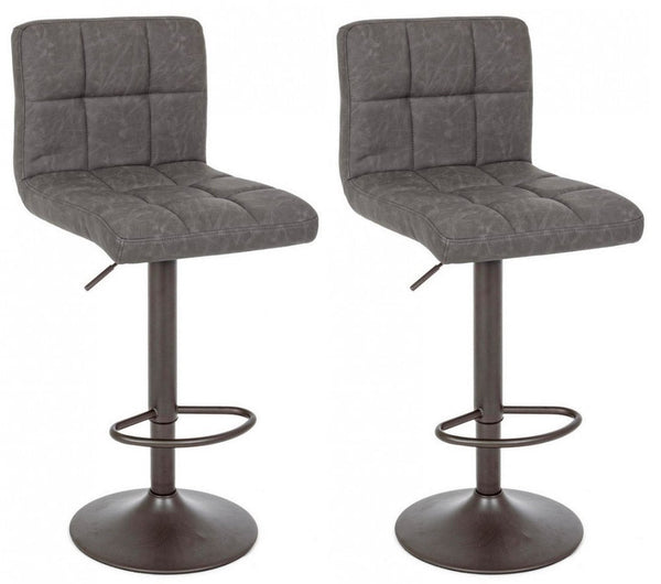 Set 2 Sgabelli Bar 42x51x92/113h cm Greyson Grigio Scuro Vintage online
