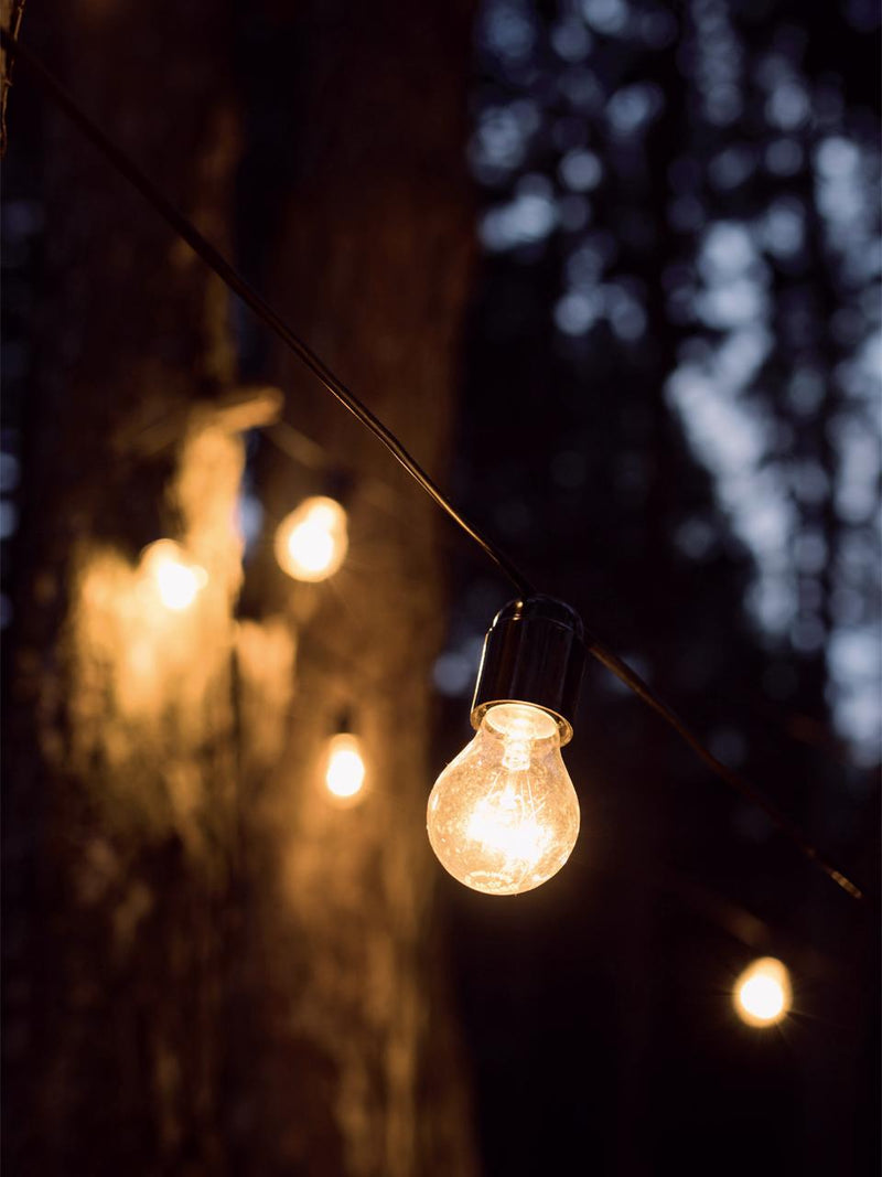 Cavo per Esterno con 5 Portalampade E27 5m in Termoplastico Sovil Bianco