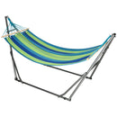 Amaca da Giardino 270x100x94 cm con Supporto in Acciaio Multicolor