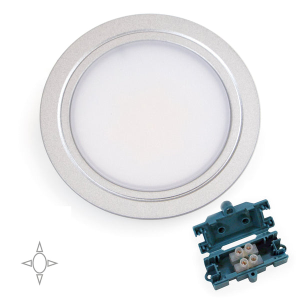 acquista Emuca Aluminium Peint Mizar Led Spot pour Meubles Encastrés H84