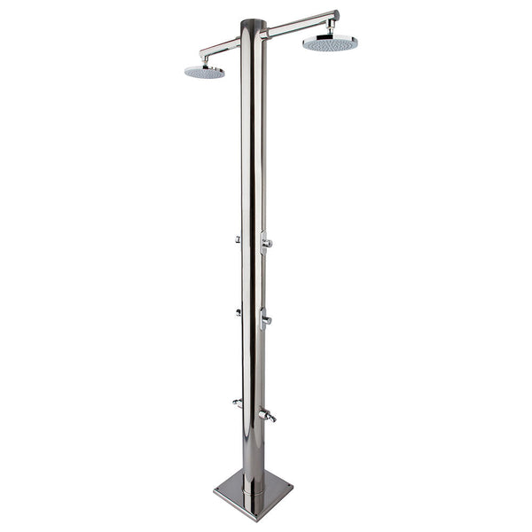 Douche de jardin double Ama Luxury Nettuno 4 minuteries et lave-pieds acquista