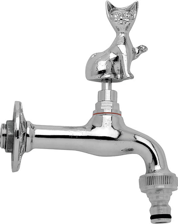 Robinet de fontaine de jardin en laiton chromé avec raccord rapide Morelli Gatto acquista