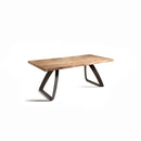 Tavolo Allungabile 200/300x100x76 cm Gambe in Metallo Bridge Naturale