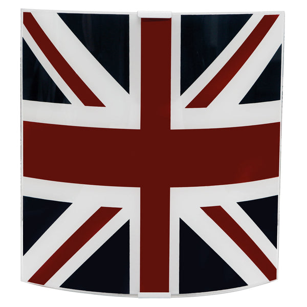 Applique 1xE27 Silver Frame Glass Plate Unionjack E-Energy Elia prezzo