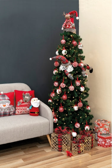 Albero di Natale Artificiale Slim Soriani Sestriere Verde Varie Misure