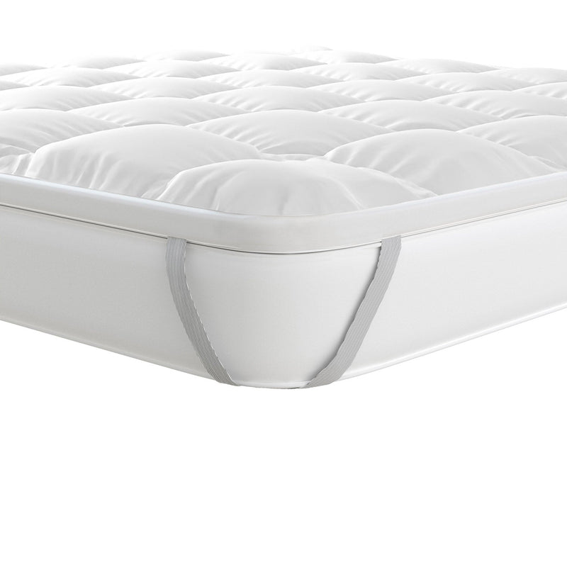 Topper Trapuntato 600 gr/mq con Elastici Plus Bianco Varie Misure