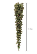 Tear Drop Argentato con 126 Tips dimensioni 120X50 Verde