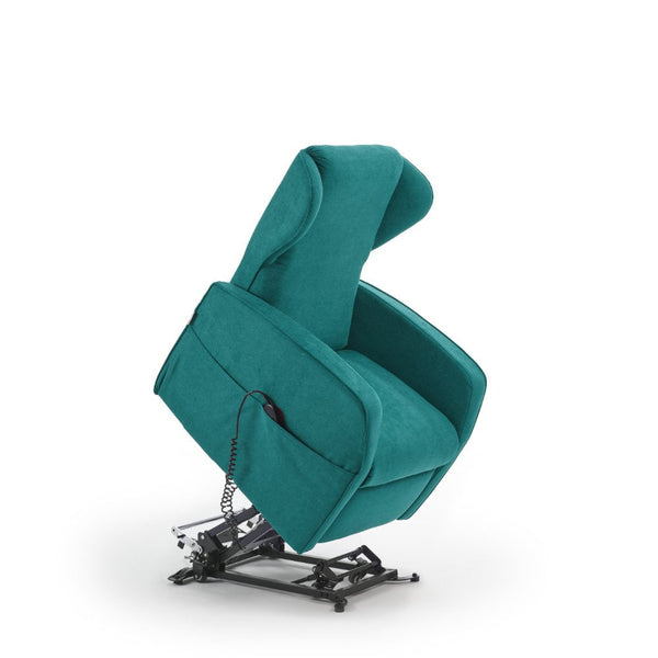 online Fauteuil releveur électrique 2 moteurs 73x101x86 cm Adele en Microfibre Dispositif Médical 1 Turquoise