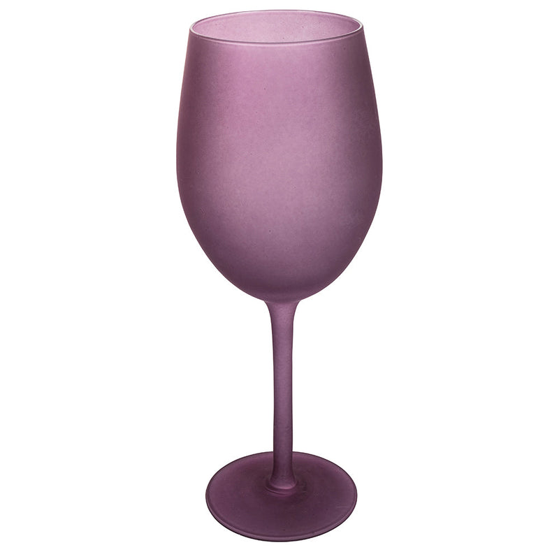 Set 6 Calici Frosted Happy Hour Provence in Vetro VdE Tivoli 1996 Lavanda