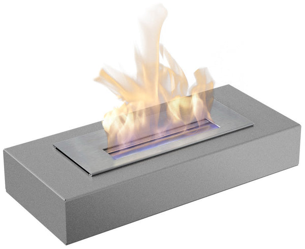 sconto Cheminée de Table au Bioéthanol 49x8,5 cm Flig Rialto Gris