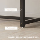 Tavolo da Pranzo Allungabile per 4-6 Persone Stile Industriale 120-160x80x75,5cm 