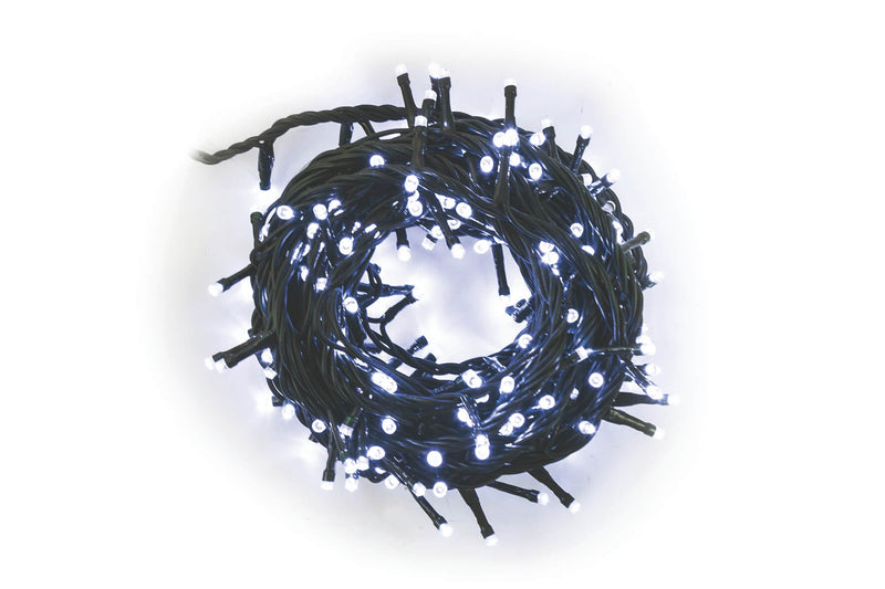 Luci di Natale 100 LED 3,96m Bianco da Esterno-Interno Soriani