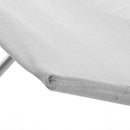 Sedia Sdraio Pieghevole 83x56x90 cm in Acciaio Tessuto Textilene Beach Grigio