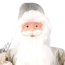 Babbo natale in tessuto oro cm xh80