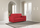 Divano 2 Posti 148x85x85 cm Marrak in Tessuto Rosso