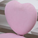 Sedia Poltrona Operativa da Cameretta a Forma di Cuore Rosa