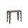 Consolle Allungabile 90-300x40x77 cm Karamay Premium Tortora Telaio Antracite