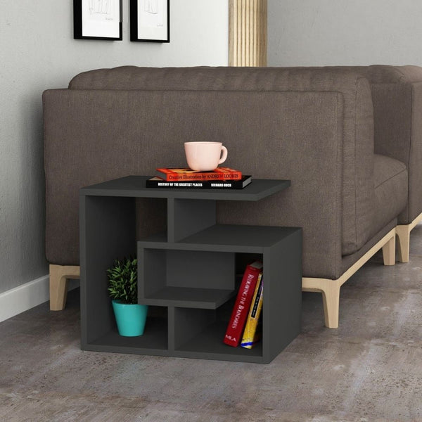 sconto Table basse 54x40x45 cm Labirent anthracite