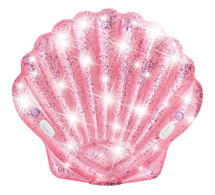 Materassino Gonfiabile Conchiglia Glitter 178x165x24 cm Intex 57257EU/EP