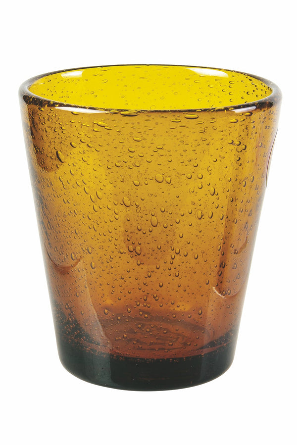Lot de 6 Verres à Eau en Pâte de Verre 250 ml Villa d'Este Home Tivoli Ambre Cancun Satiné sconto