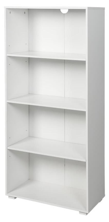 prezzo Bibliothèque 4 étagères 60x30x130 cm en MDF Blanc