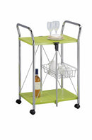 Carrello da Cucina Pieghevole Verde in Acciaio Tosini TA019G