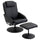 Poltrona Relax Reclinabile 71x78x101 cm con Poggiapiedi Nera