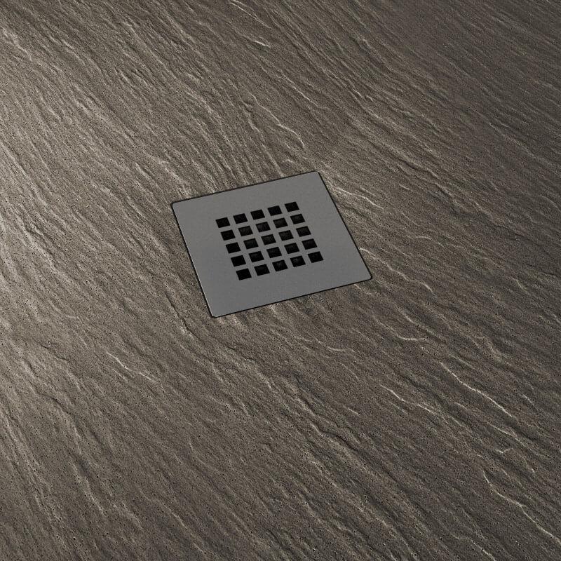 Piatto Doccia in Pietra 80x100 cm Pedrinelli Ardesia Stone Side Tortora Seconda Scelta