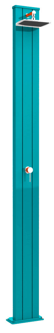 acquista Doccia Solare da Esterno Giardino 30L Miscelatore Arkema Spring S Blu