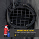 Babbo Natale Gonfiabile Luminoso 146x77x238 cm con  Luci LED