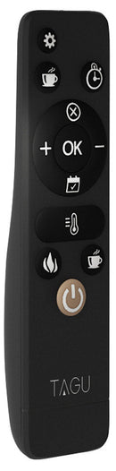 Camino Elettrico da Pavimento Effetto Fiamma 1500W Tagu Helmi Espresso Wengè