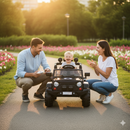 Macchina Elettrica per Bambini Fuoristrada Adventure 12V con Telecomando e Sedile in Pelle Nero