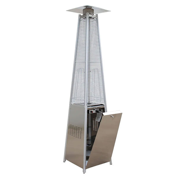Stufa a Fungo a Gas Max 13kW Fiamma Viva Verticale 52x52x227 cm Pyramid Acciaio online