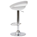 Sgabello con Alzata a Gas e Seduta Girevole in Abs Vandi Bianco