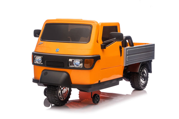 Macchina Elettrica per Bambini Licenza Piaggio Apecar 12V Arancione sconto