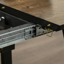 Tavolo Allungabile 120-160x80x76 cm Max 4-6 Persone in MDF e Metallo color Legno