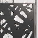 Fioriera Rettangolare con Traliccio per Piante Rampicanti 61x23x113 cm da Terra e Parete Nero  