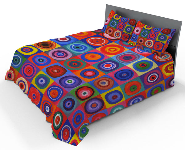 sconto Parure de lit double et taies d'oreiller avec imprimé